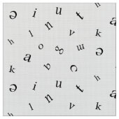 文字 ファブリック (クローズアップ)