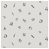 文字 ファブリック (クローズアップ)