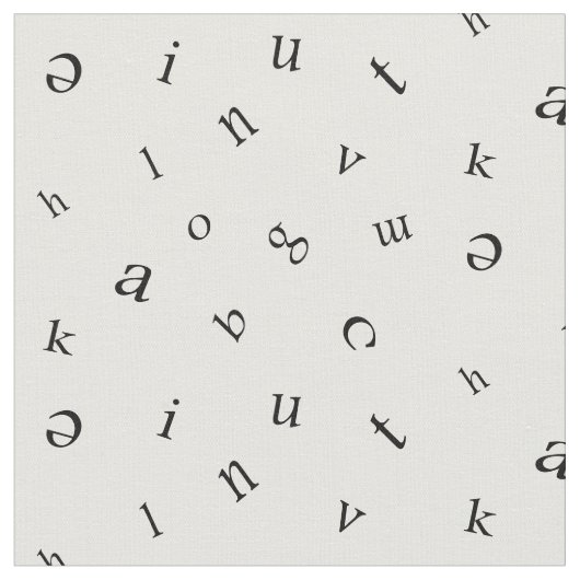 文字 ファブリック (クローズアップ)