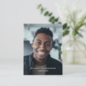 文字|フォト·ツー·フォト卒業パーティー インビテーションポストカード (スタンド正面)