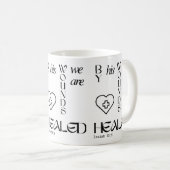 文字/マグカップ/クリスチャンマグカップ/イエス/キッチン/信仰 コーヒーマグカップ (正面右)