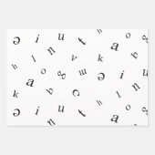 文字 ラッピングペーパーシート (正面3)