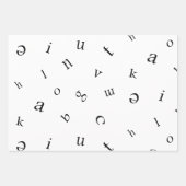 文字 ラッピングペーパーシート (正面2)