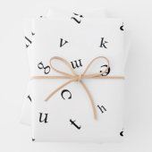 文字 ラッピングペーパーシート (インサイチュ)