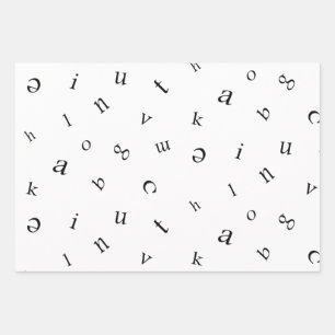 文字 ラッピングペーパーシート