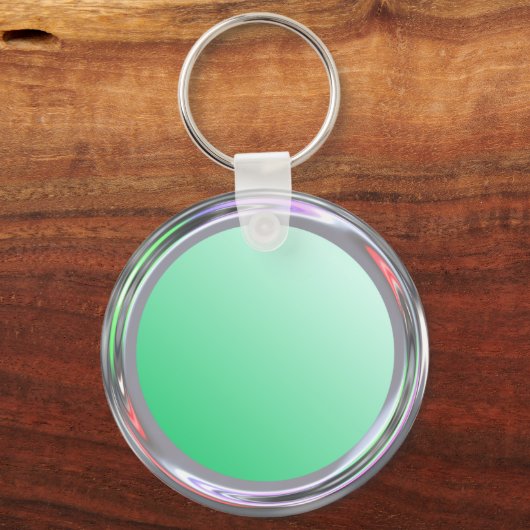 文字、ロゴ、イメージ用の銀色のキーチェーン キーホルダー (正面)