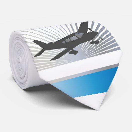 文字-低翼の飛行機--をカスタマイズ ネクタイ (ロール)