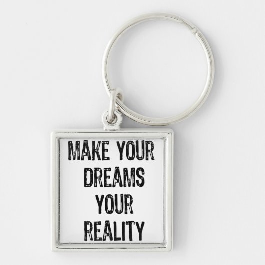 文字 – 夢を現実のものにする – バック キーホルダー (正面)