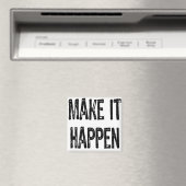 文字 – 実現させる – 黒 マグネット (インサイチュ (食洗機))