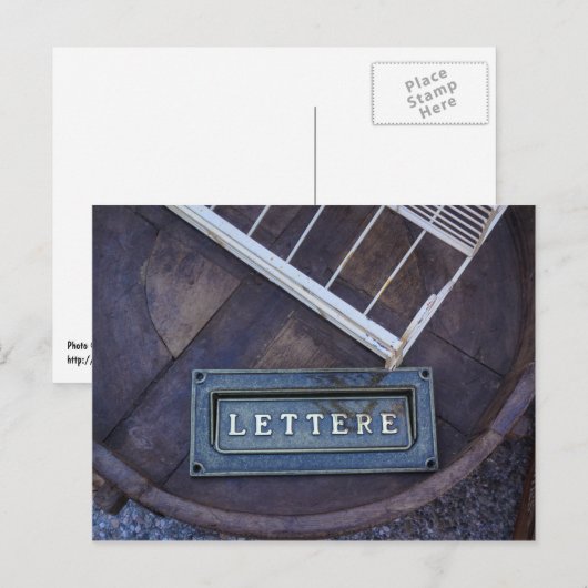 文字（文字） ポストカード (正面/裏面)