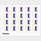 文字「航海のA」信号フラグ スクエアシール (シート)