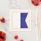 文字「航海のA」信号フラグ スタンダードカクテルナプキン (インサイチュ)