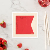 文字「航海のB」信号フラグ スタンダードカクテルナプキン (インサイチュ)