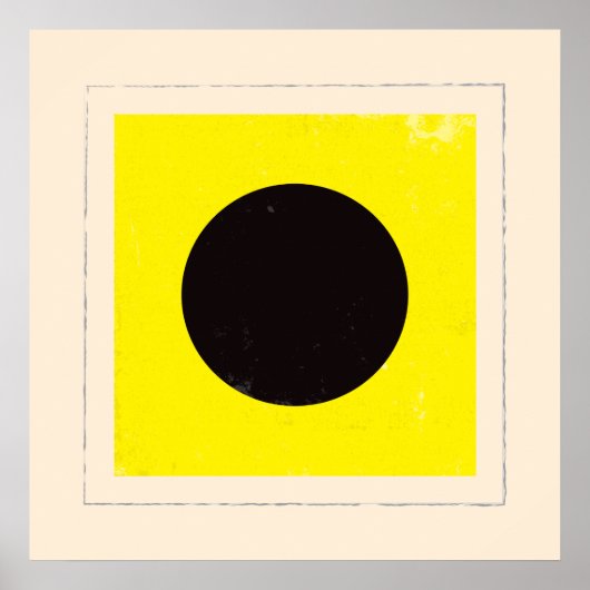 文字「航海のI」信号フラグ ポスター (正面)