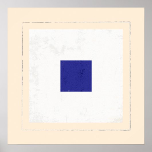 文字「航海のS」信号フラグ ポスター (正面)