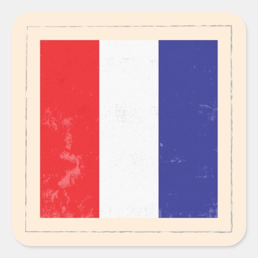 文字「航海のT」信号フラグ スクエアシール (正面)