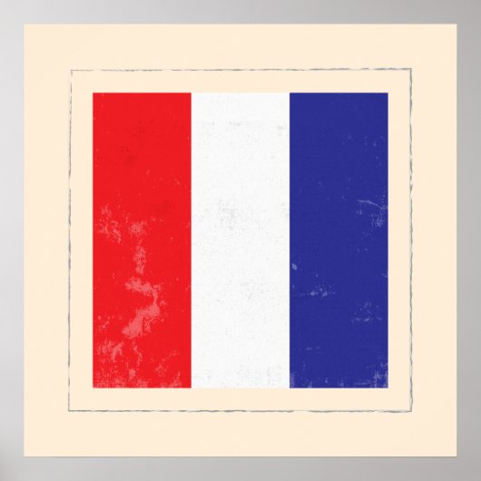 文字「航海のT」信号フラグ ポスター (正面)