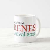 文字：赤緑 コーヒーマグカップ (正面右)