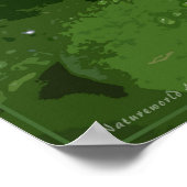 文字-36x24以下のシャムロックポスター ポスター (角)