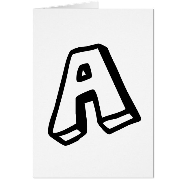 文字「A」 (正面)