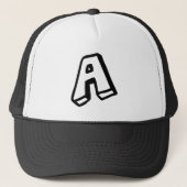 文字「A」 キャップ (正面)
