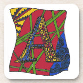 文字「A」 コースター (正面)