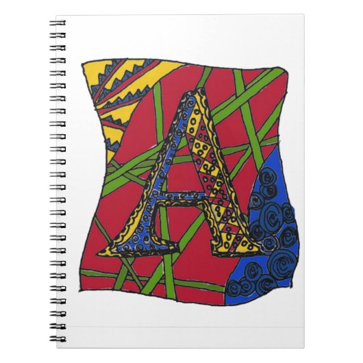 文字「A」 ノートブック (正面)