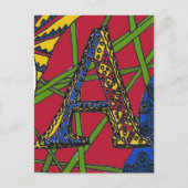 文字「A」 ポストカード (正面)