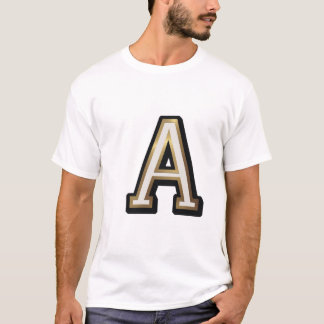 文字「A」 Tシャツ