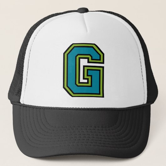 文字「G」モノグラム キャップ (正面)