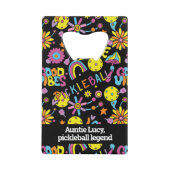 文字、Groovy、レトロ90年代 クレジットカード栓抜き (正面)