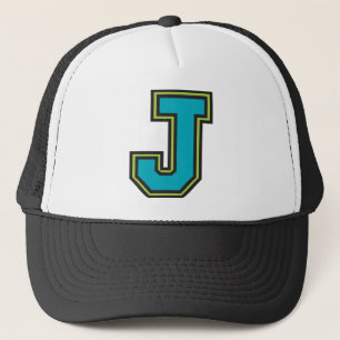 文字"J"モノグラム キャップ
