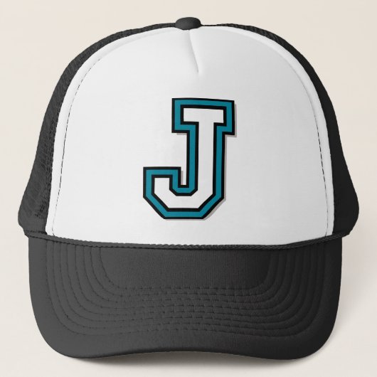 文字"J"モノグラム キャップ (正面)