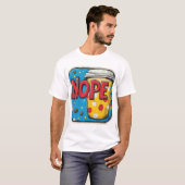 文字「NOPE」 Tシャツ (正面フル)