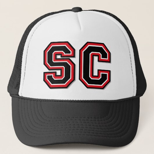 文字「SC」モノグラム キャップ (正面)
