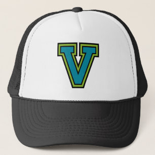 文字「V」モノグラム キャップ