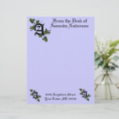 文字Aを持つモノグラムのレターヘッド、パーソナライズ レターヘッド (スタンド正面)