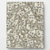 文字Aグレー フォトプラーク (正面)