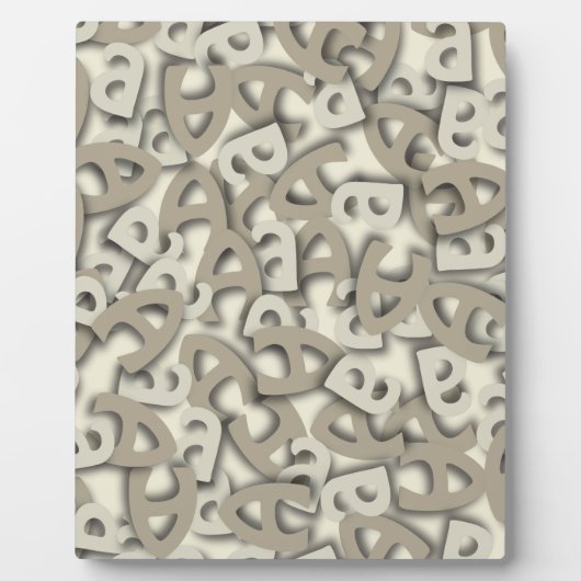 文字Aグレー フォトプラーク (正面)