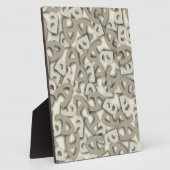 文字Aグレー フォトプラーク (側面)