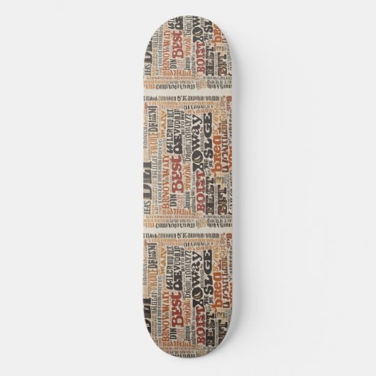 文字AIファッション スケートボード (正面)