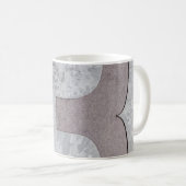 文字Bのアートワーク（茶と灰色） コーヒーマグカップ (正面右)