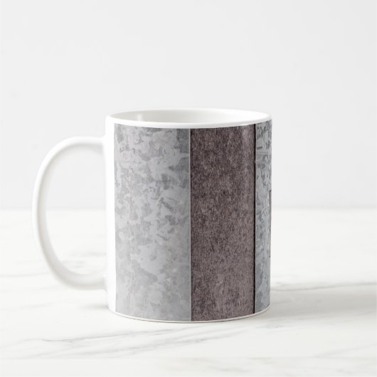 文字Bのアートワーク（茶と灰色） コーヒーマグカップ (左)
