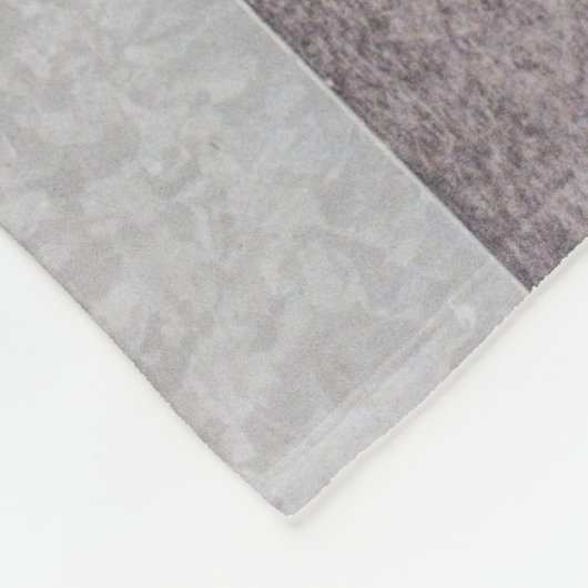 文字Bのアートワーク(茶と灰色) フリースブランケット (角)