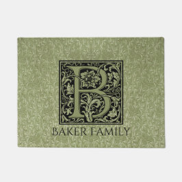 文字B先頭文字モノグラパーソナライズされたム ドアマット