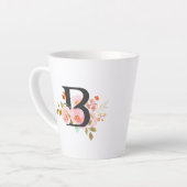 文字B カフェラテマグ (左アングル)