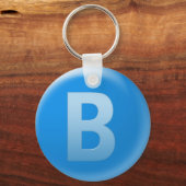 文字B キーホルダー (正面)