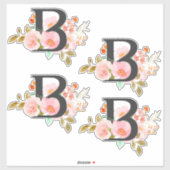 文字B シール (シート)