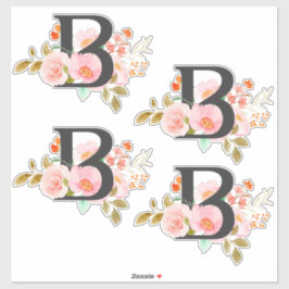 文字B シール