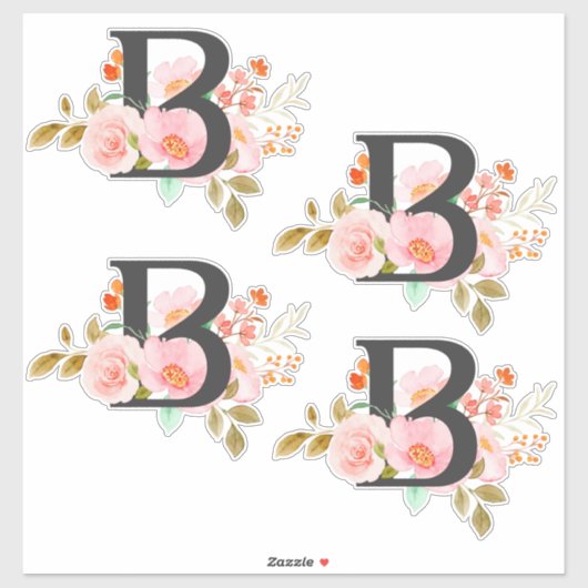 文字B シール (シート)